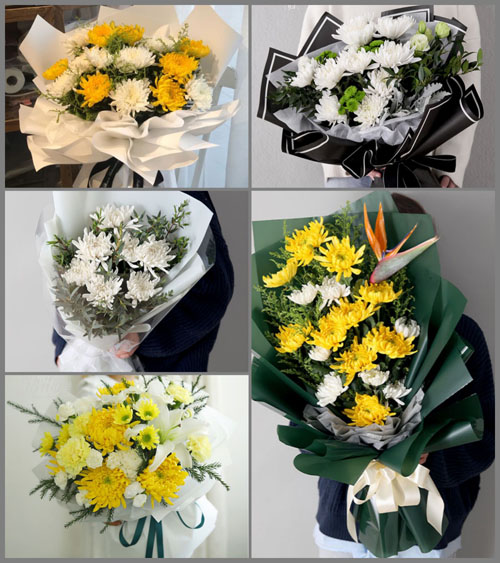 上海浦东新区祝桥镇亭中村白事花束代送